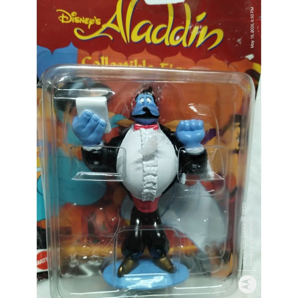 Disney Aladdin Genie Tuxedo‎ Collectible Figure Mattel Vintage 90s New Sealed